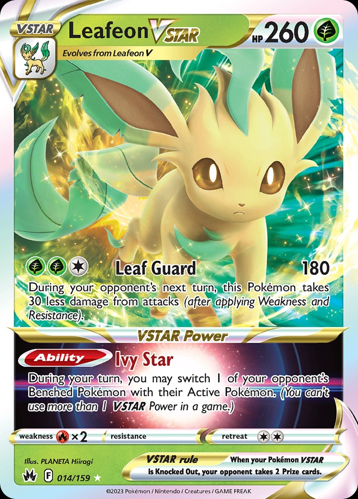 Leafeon VSTAR 014/159 - Crown Zenith