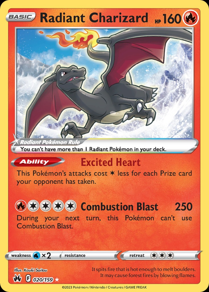 Radiant Charizard 020/159 - Crown Zenith
