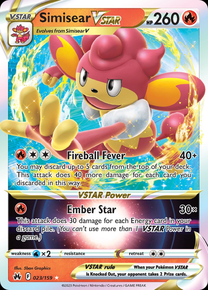 Simisear VSTAR 023/159 - Crown Zenith