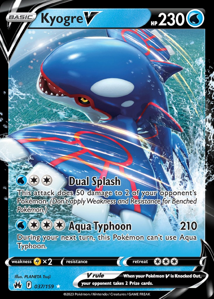 Kyogre V 037/159 - Crown Zenith