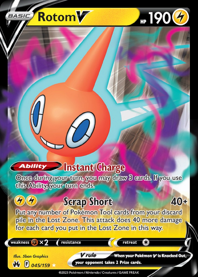 Rotom V 045/159 - Crown Zenith
