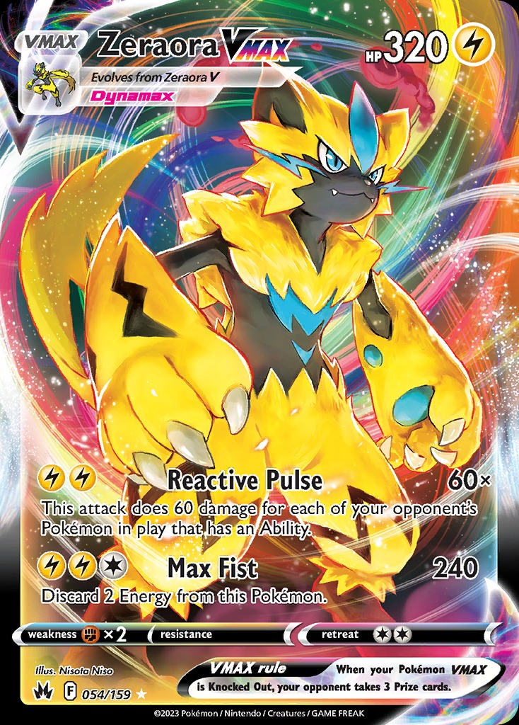 Zeraora VMAX 054/159 - Crown Zenith