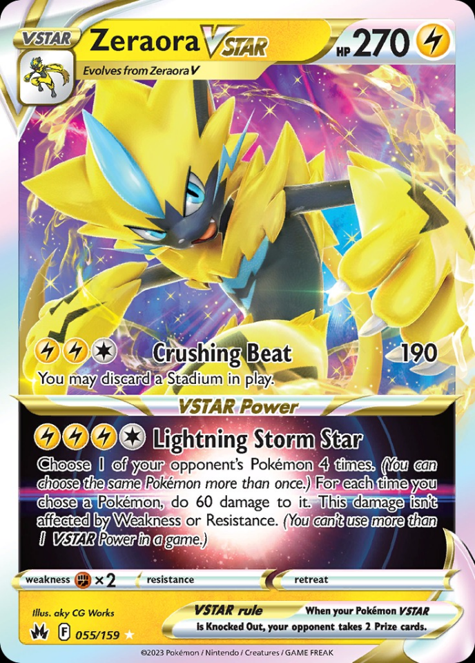 Zeraora VSTAR 055/159 - Crown Zenith