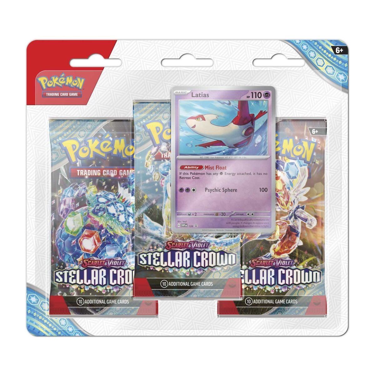 Pokémon -  Stellar Crown 3 Pack Blister (Latias)