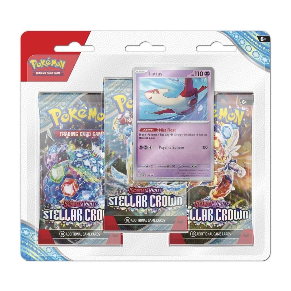 Pokémon -  Stellar Crown 3 Pack Blister (Latias)