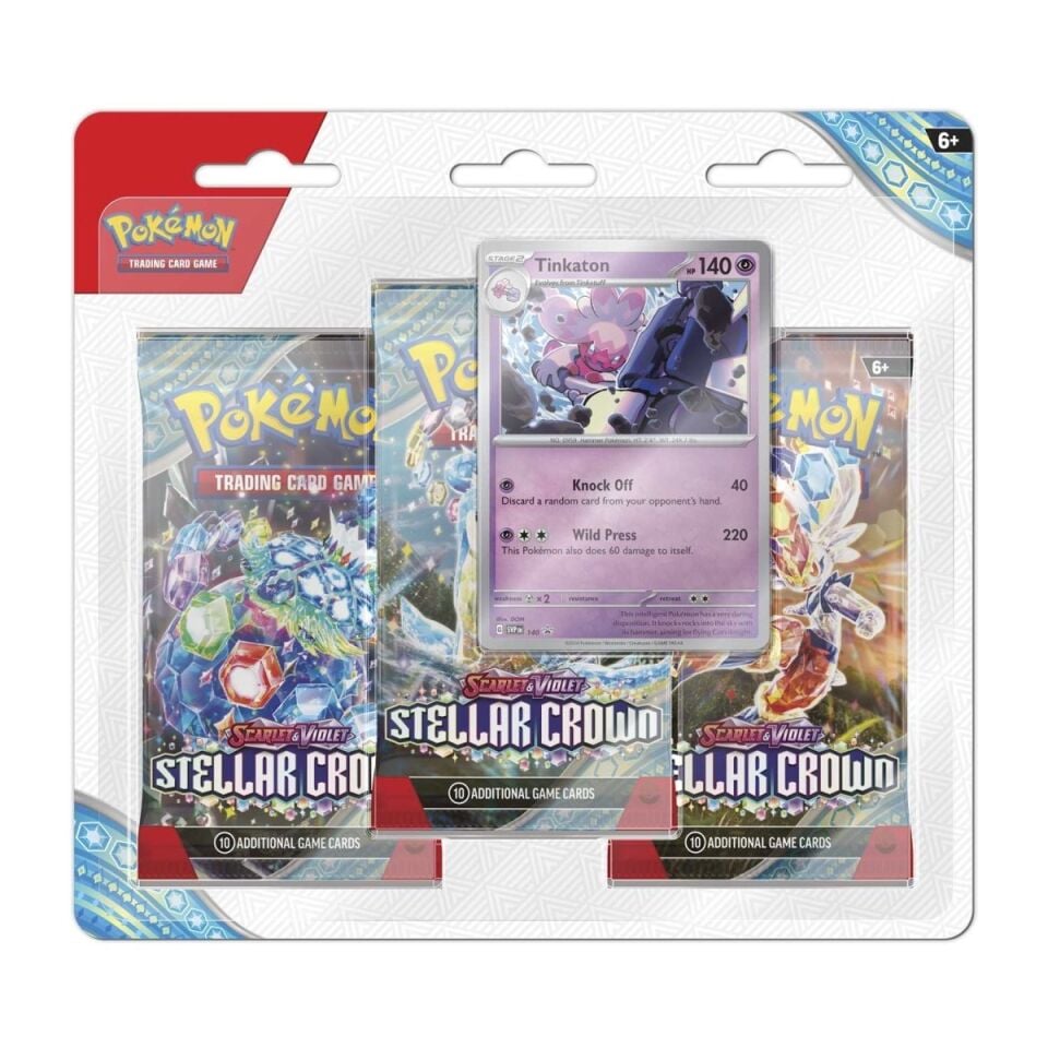Pokémon -  Stellar Crown 3 Pack Blister (Tinkaton)