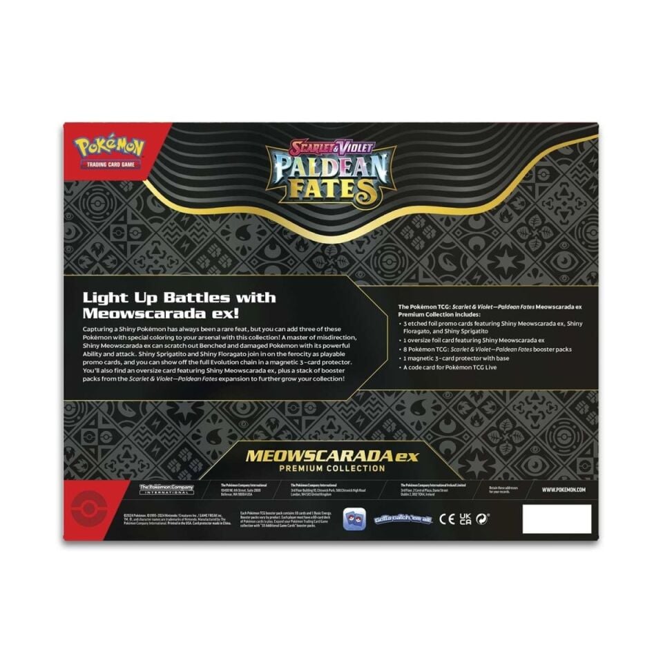 Pokémon -  Scarlet & Violet-Paldean Fates Meowscarada ex Premium Collection