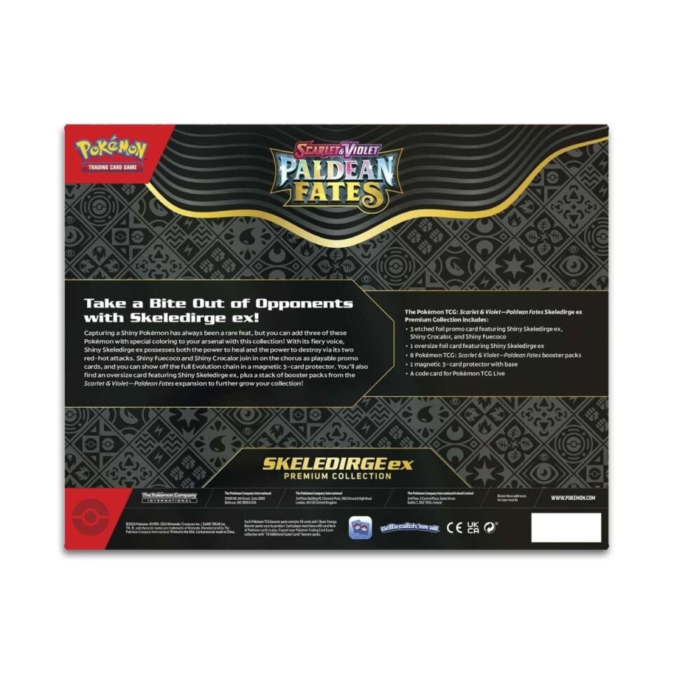 Pokémon -  Scarlet & Violet-Paldean Fates Skeledirge ex Premium Collection