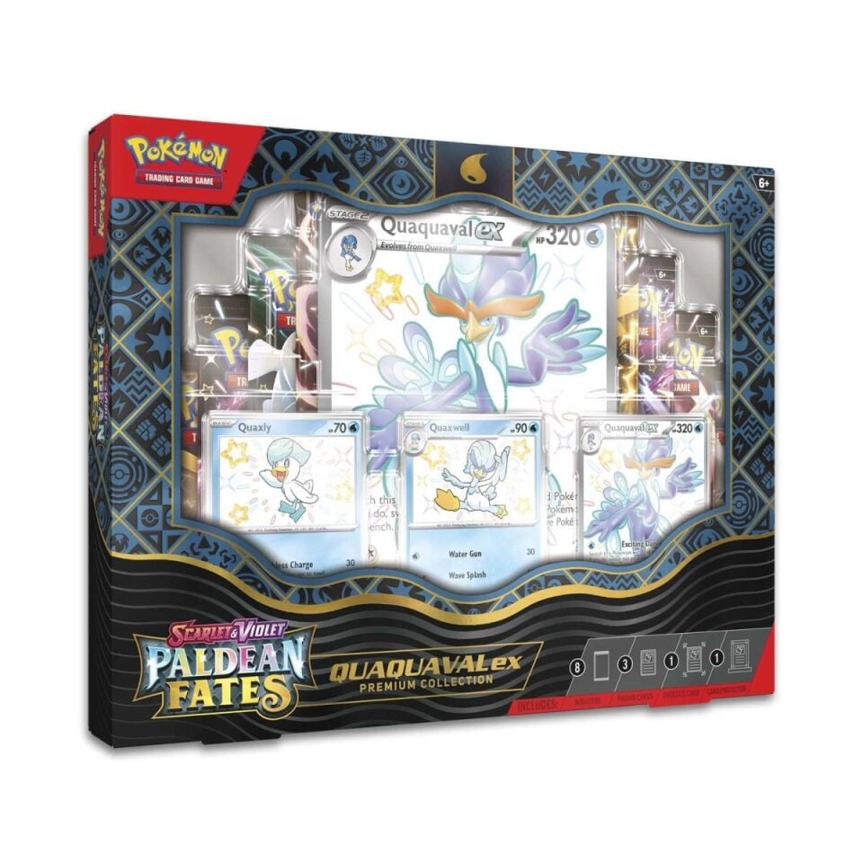 Pokémon -  Scarlet & Violet-Paldean Fates Quaquaval ex Premium Collection