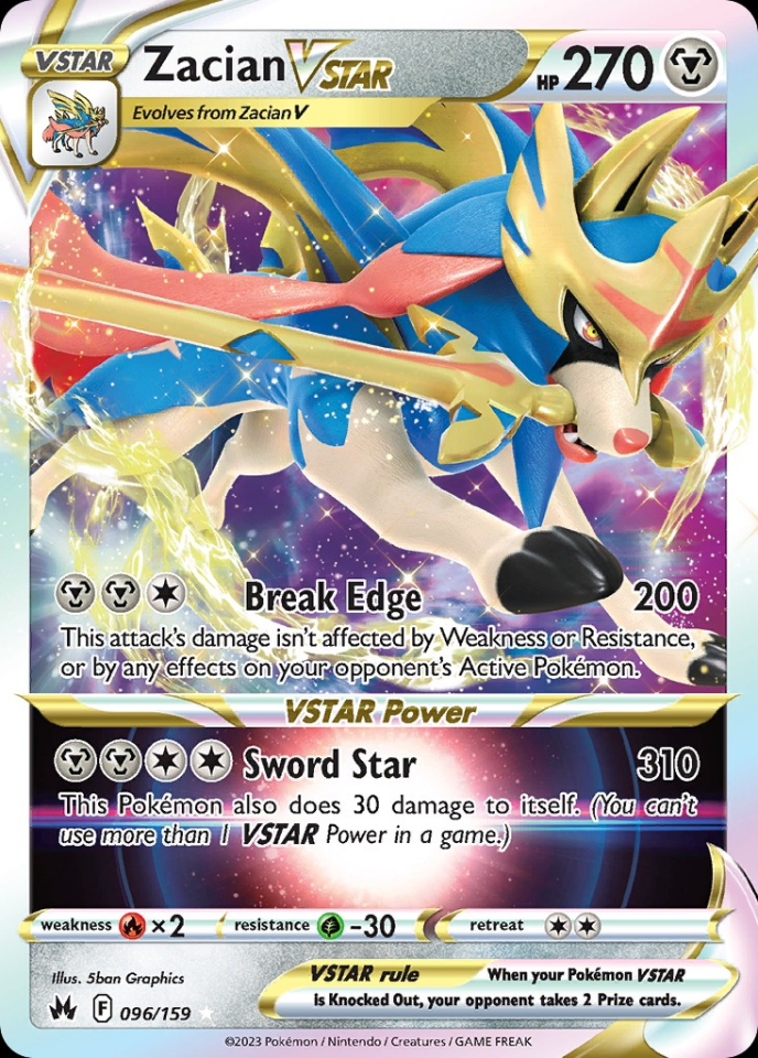 Zacian VSTAR 096/159 - Crown Zenith