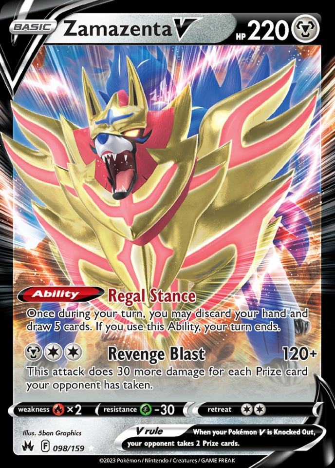 Zamazenta V 098/159 - Crown Zenith