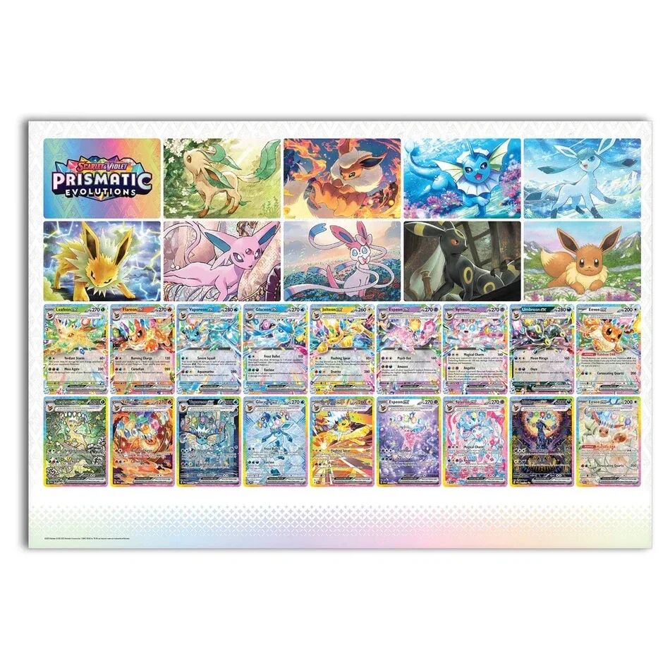 Pokémon -  Scarlet & Violet Prismatic Evolutions Poster Collection