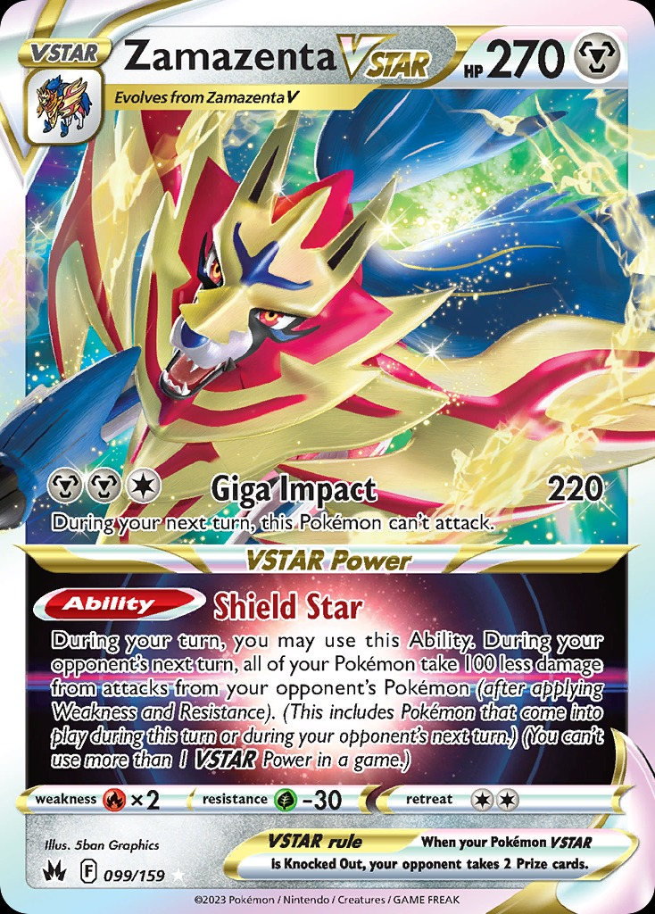 Zamazenta VSTAR 099/159 - Crown Zenith