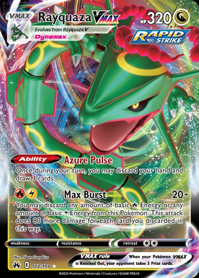 Rayquaza VMAX 102/159 - Crown Zenith