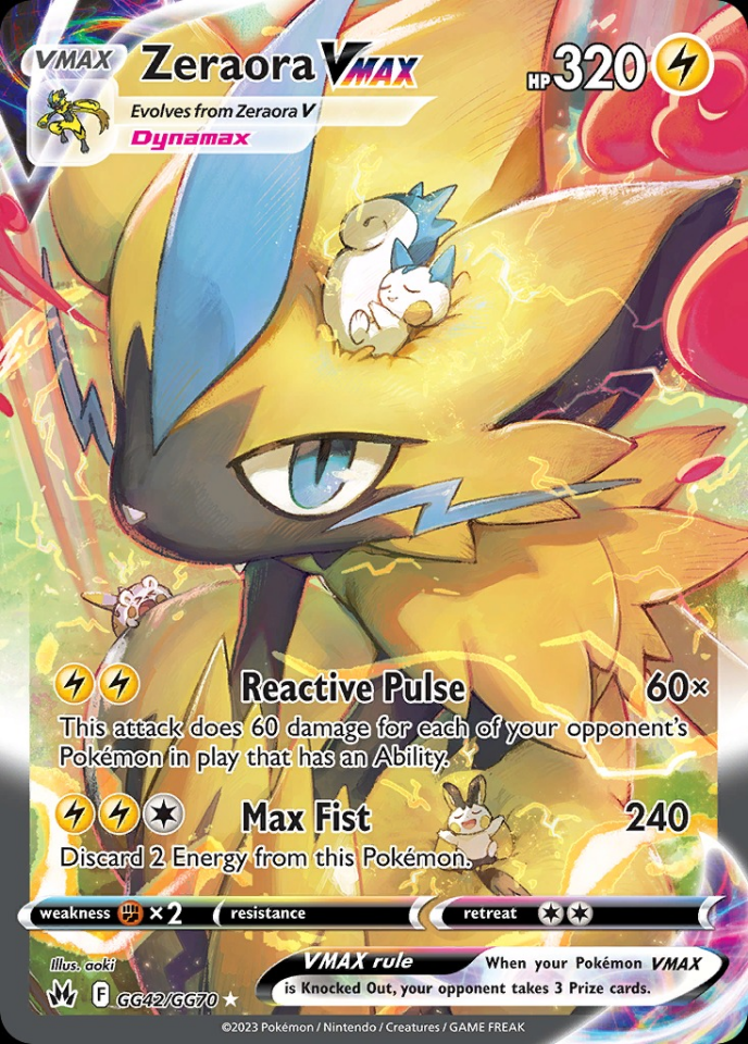 Zeraora VMAX GG42/GG70 - Crown Zenith