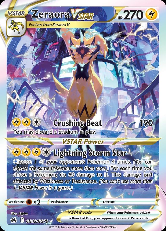Zeraora VSTAR GG43/GG70 - Crown Zenith