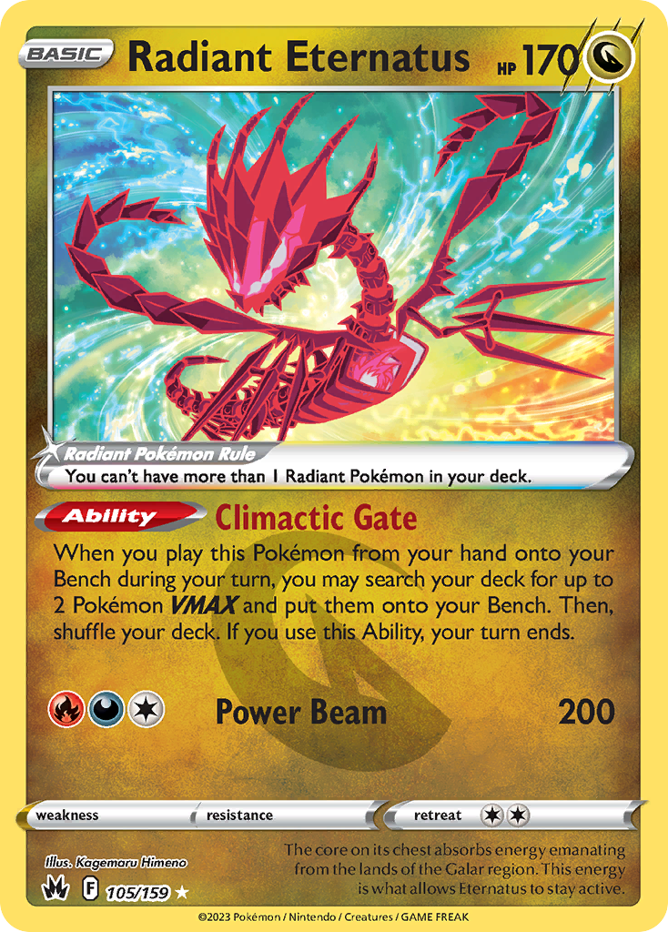 Radiant Eternatus 105/159 - Crown Zenith