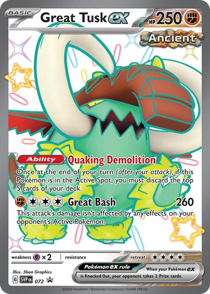 Great Tusk ex 172 - Scarlet&Violet Promos
