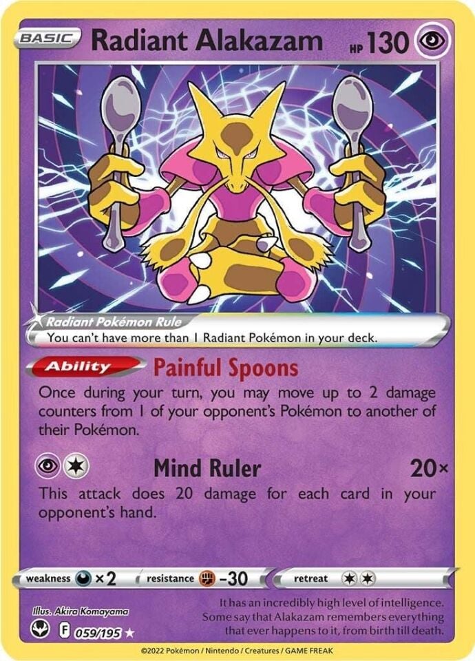 Radiant Alakazam 059/195 - Silver Tempest