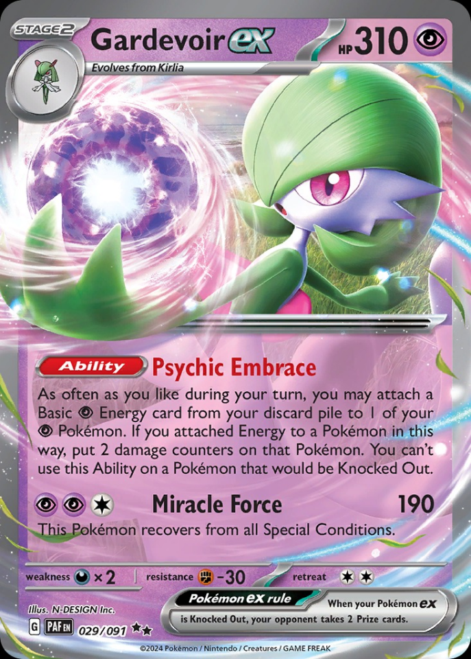 Gardevoir ex 029/091 - Paldean Fates