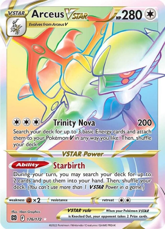 Arceus VSTAR 176/172 - Brilliant Stars