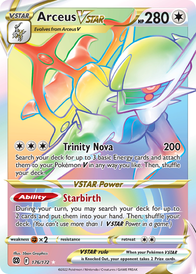 Arceus VSTAR 176/172 - Brilliant Stars