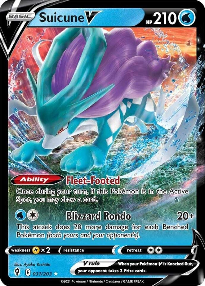 Suicune V 031/203 - Evolving Skies