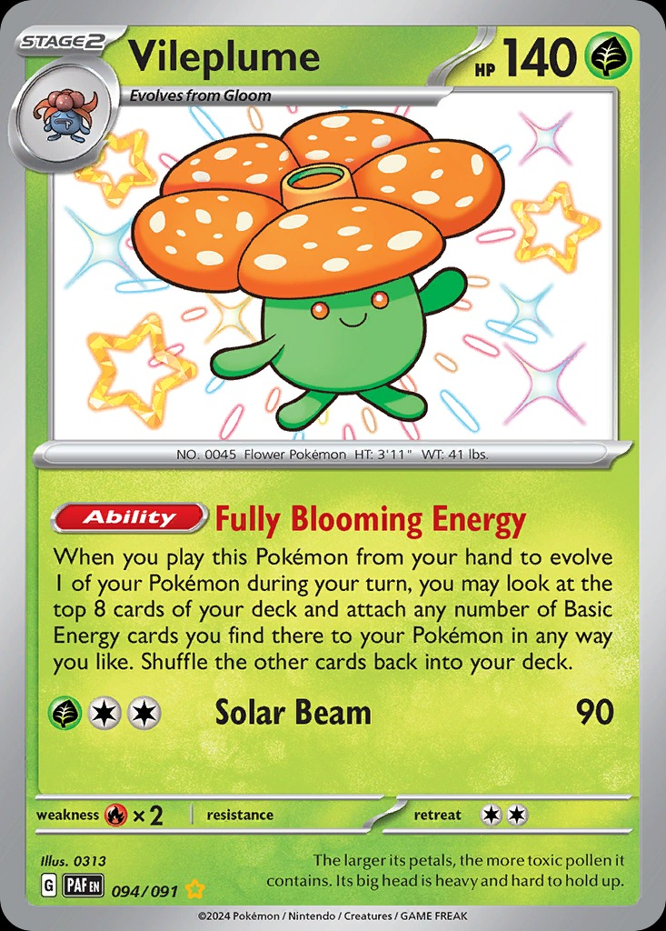 Vileplume 094/091 - Paldean Fates