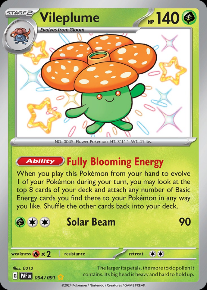 Vileplume 094/091 - Paldean Fates