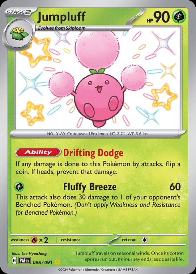 Jumpluff 098/091 - Paldean Fates