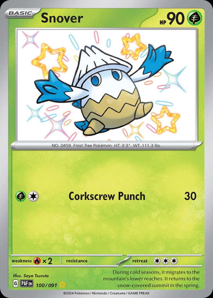 Snover 100/091 - Paldean Fates