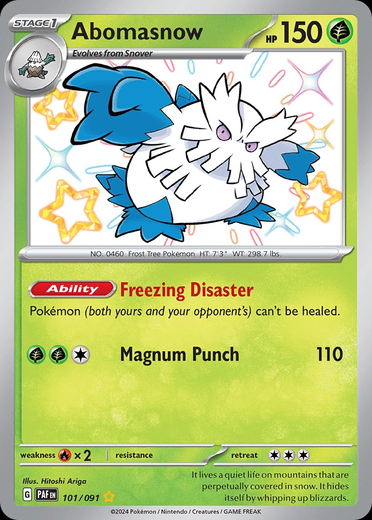 Abomasnow 101/091 - Paldean Fates