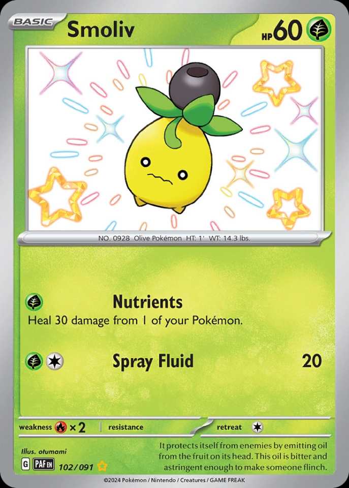 Smoliv 102/091 - Paldean Fates