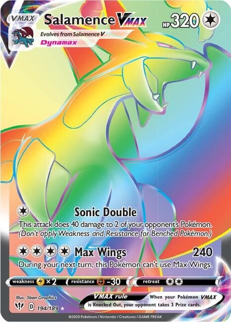 Salamence VMAX 194/189 - Darkness Ablaze