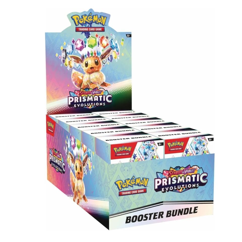 Pokémon -  Scarlet & Violet-Prismatic Evolutions Booster Bundle Display