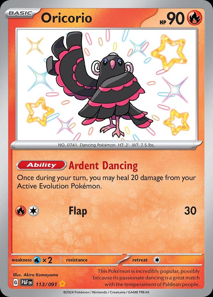 Oricorio 113/091 - Paldean Fates