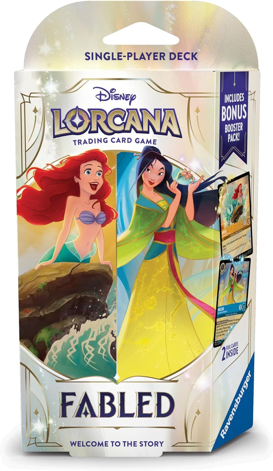 Disney Lorcana TCG: Fabled Single-Player Deck – Amber & Sapphire