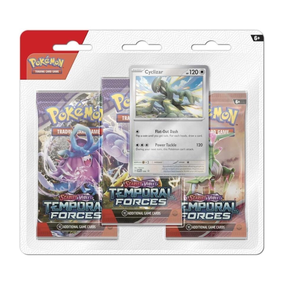 Pokémon -  Temporal Forces 3 Booster Packs & Cyclizar Promo Card