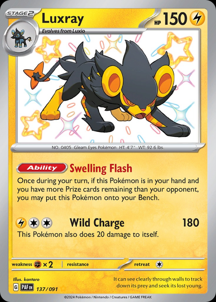 Luxray 137/091 - Paldean Fates