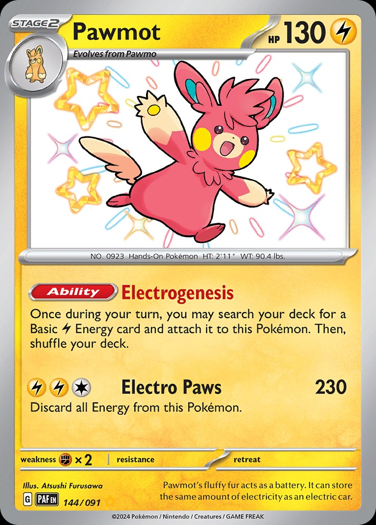 Pawmot 144/091 - Paldean Fates