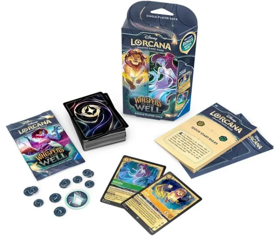 Disney Lorcana TCG: WHISPERS IN THE WELL - STARTER DECK - SIMBA AND MEGARA