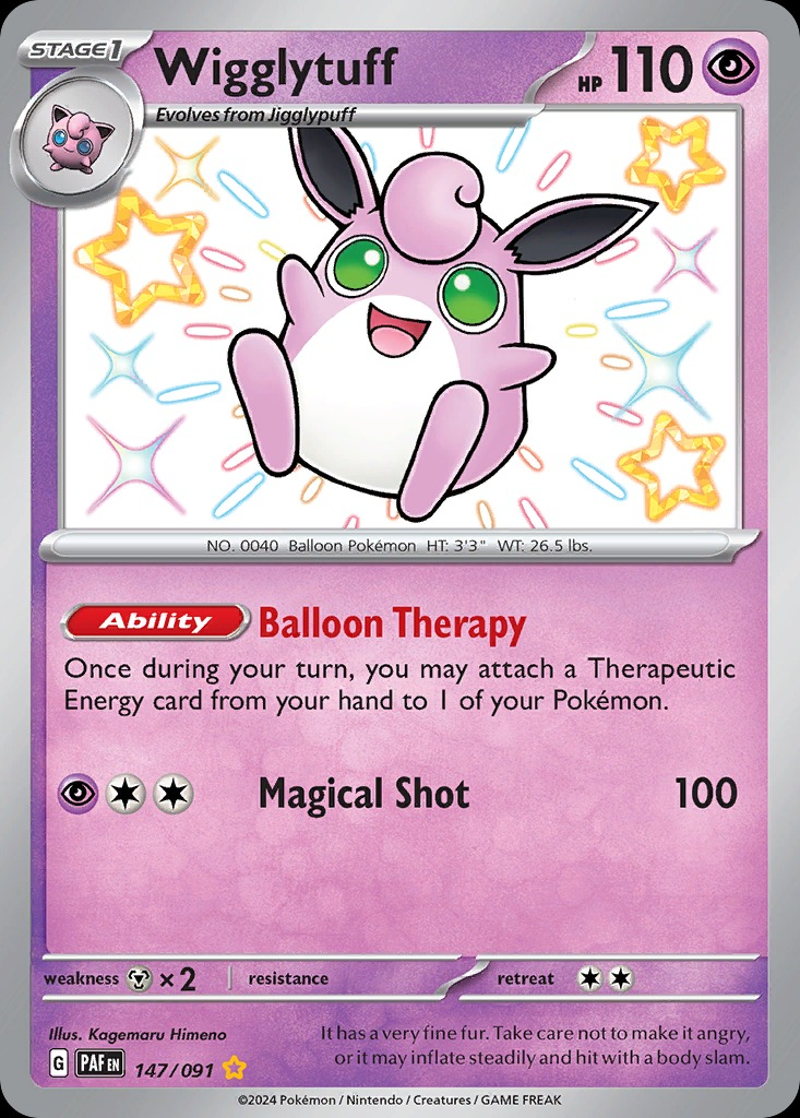 Wigglytuff 147/091 - Paldean Fates