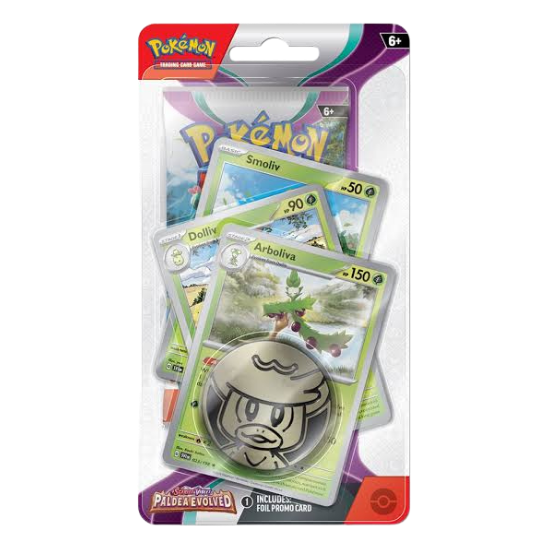 Pokémon - Paldea Evolved Premium Checklane Blister - Arboliva