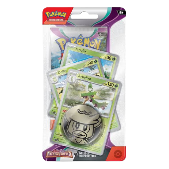 Pokémon - Paldea Evolved Premium Checklane Blister - Arboliva