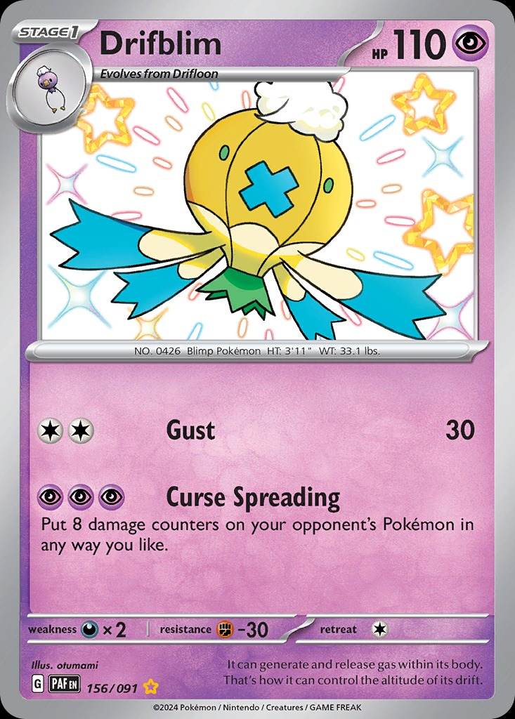 Drifblim 156/091 - Paldean Fates
