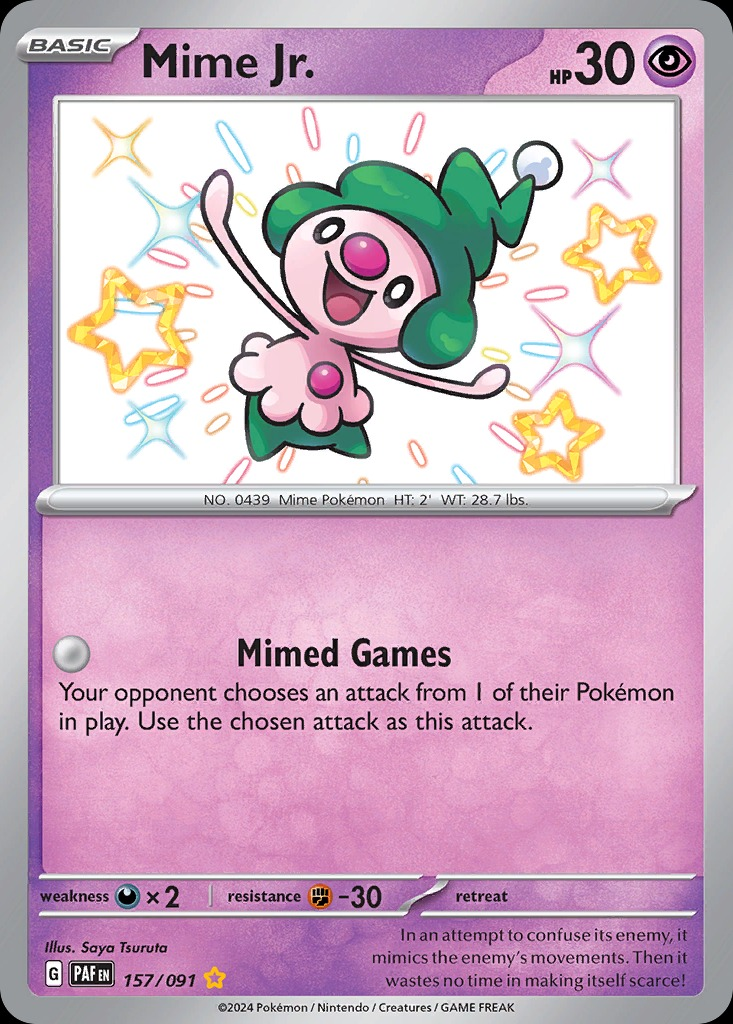 Mime Jr 157/091 - Paldean Fates
