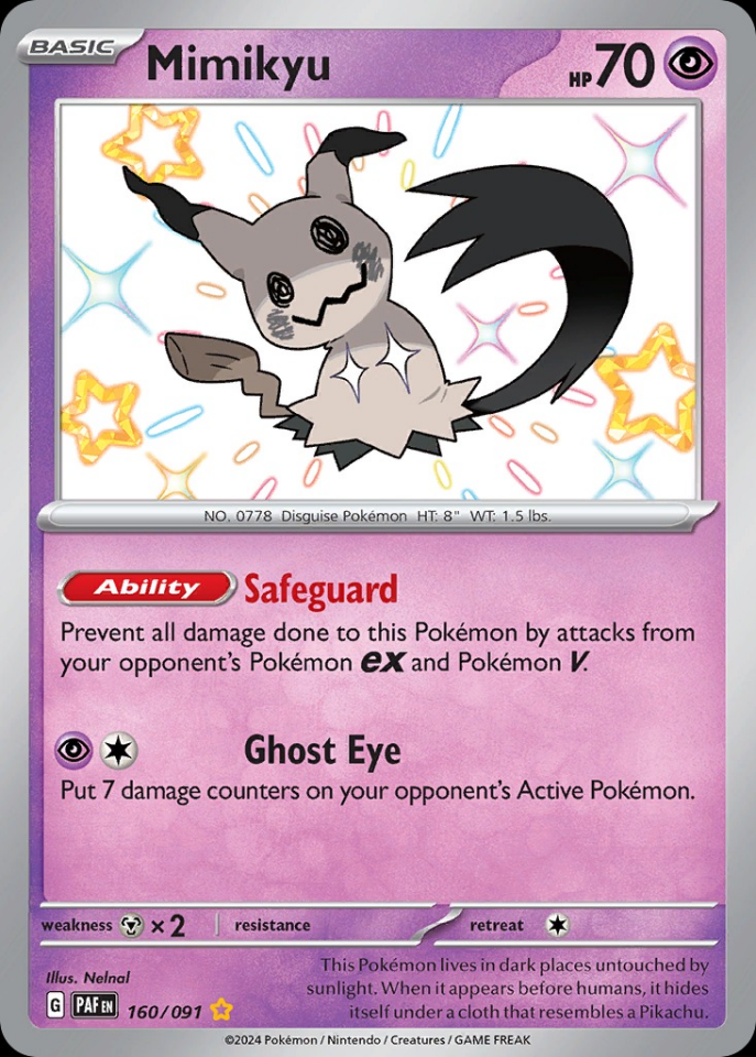 Mimikyu 160/091 - Paldean Fates