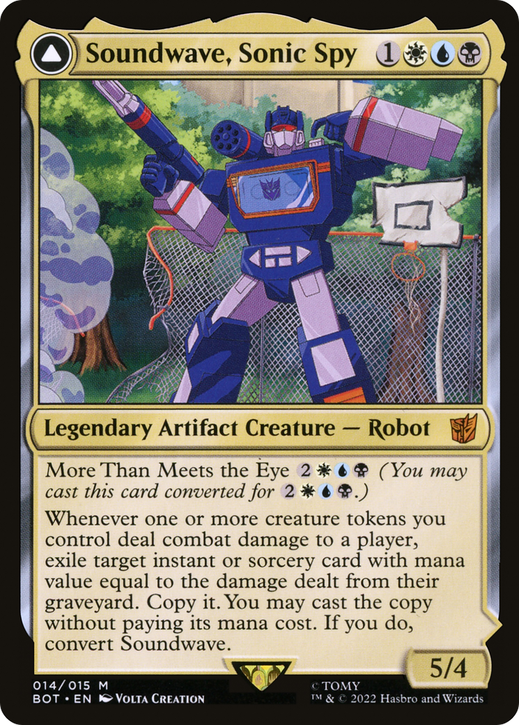 Soundwave, Sonic Spy // Soundwave, Superior Captain ( Traditional Foil )
