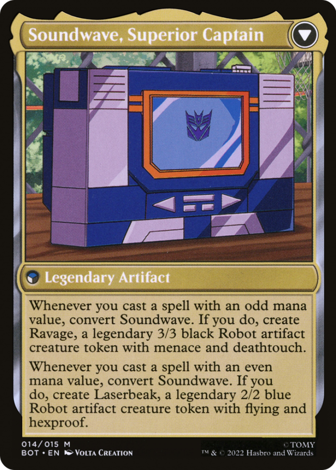 Soundwave, Sonic Spy // Soundwave, Superior Captain ( Traditional Foil )