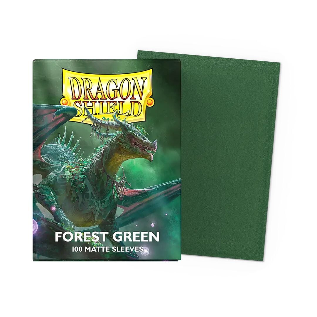 Dragon Shield - Matte Sleeve - Forest Green